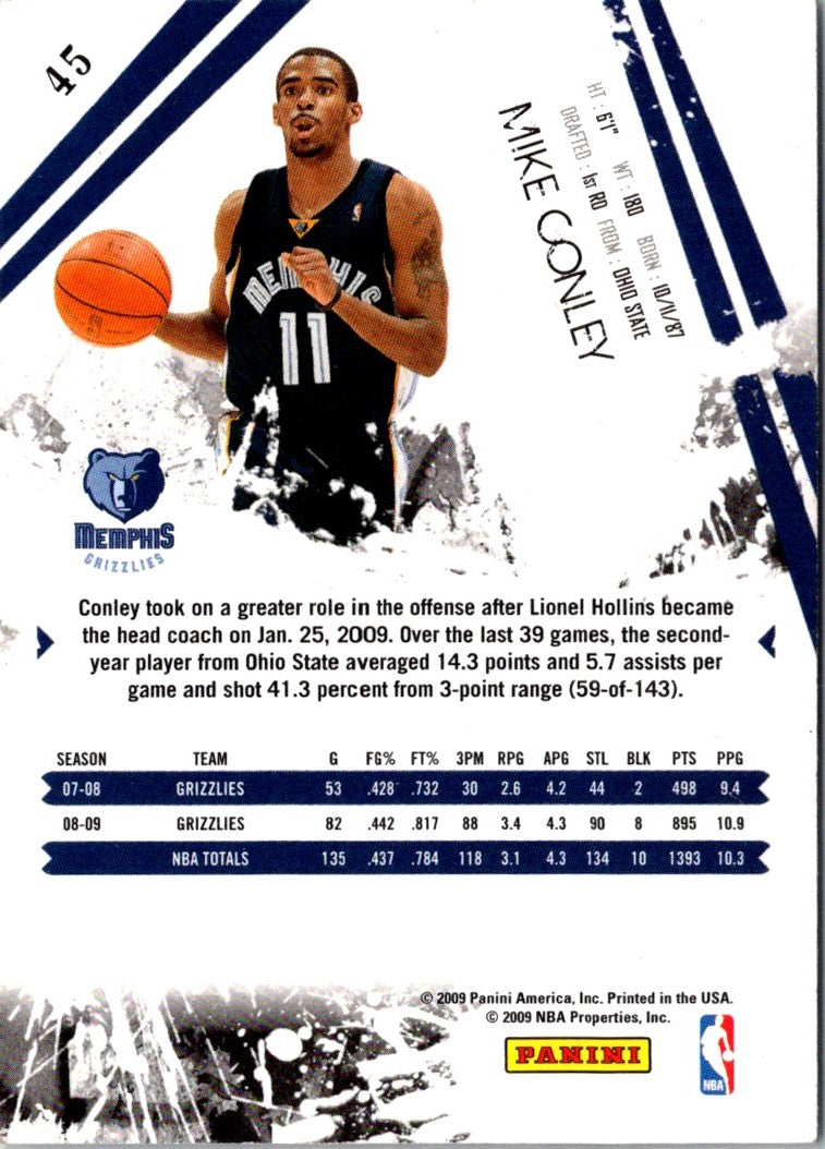 2010 Panini Elite Black Box Crusade Mike Conley