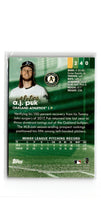 2020 Stadium Club A.J. Puk #240 Rookie