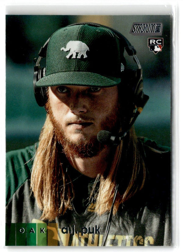 2020 Stadium Club A.J. Puk #240 Rookie