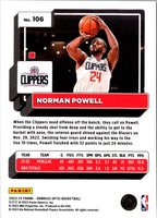 2022 Donruss Optic Norman Powell #106