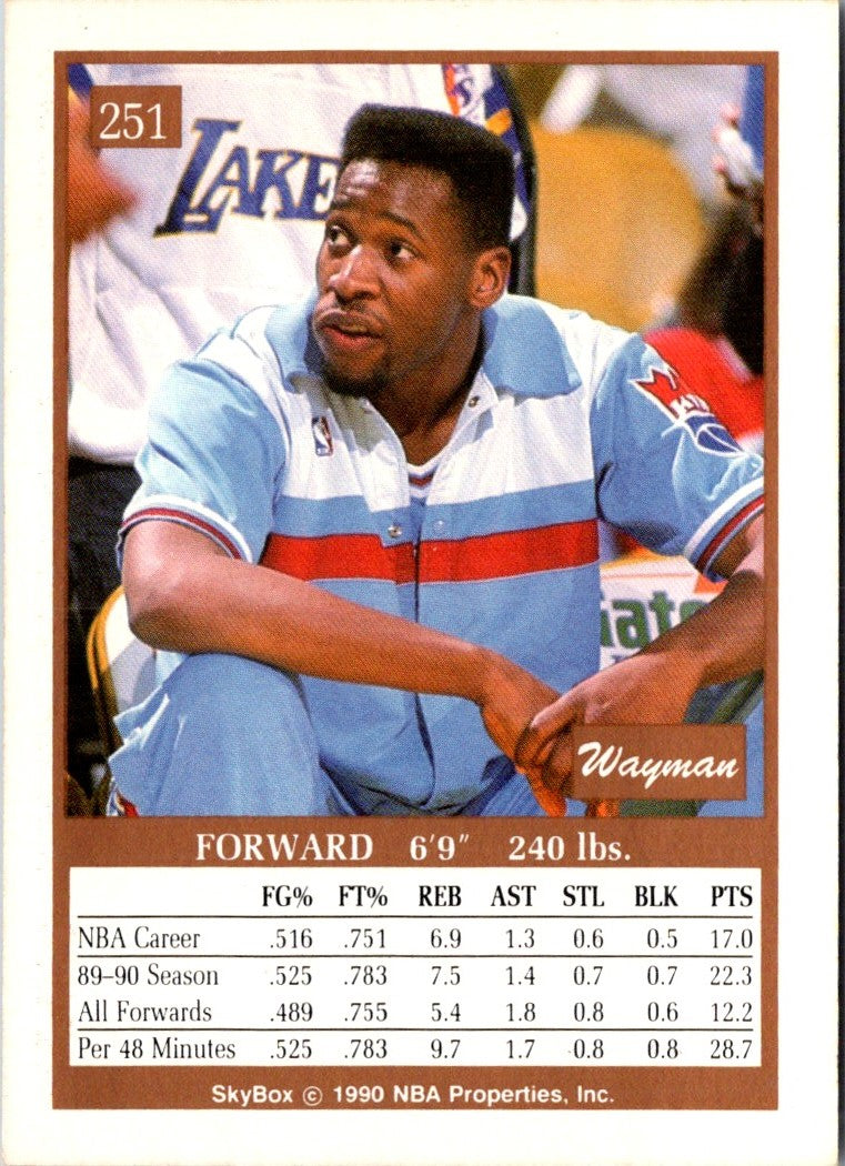 1990 SkyBox Wayman Tisdale