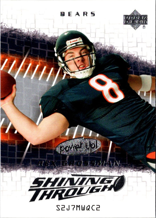 2004 Upper Deck Power Up Shining Through Rex Grossman #ST-6