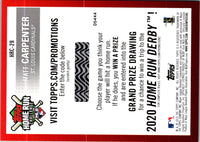 2019 Topps Home Run Challenge Codes Matt Carpenter #HRC-29