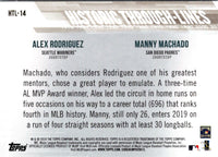2019 Topps Historic Through-Lines Manny Machado/Alex Rodriguez #HTL-14