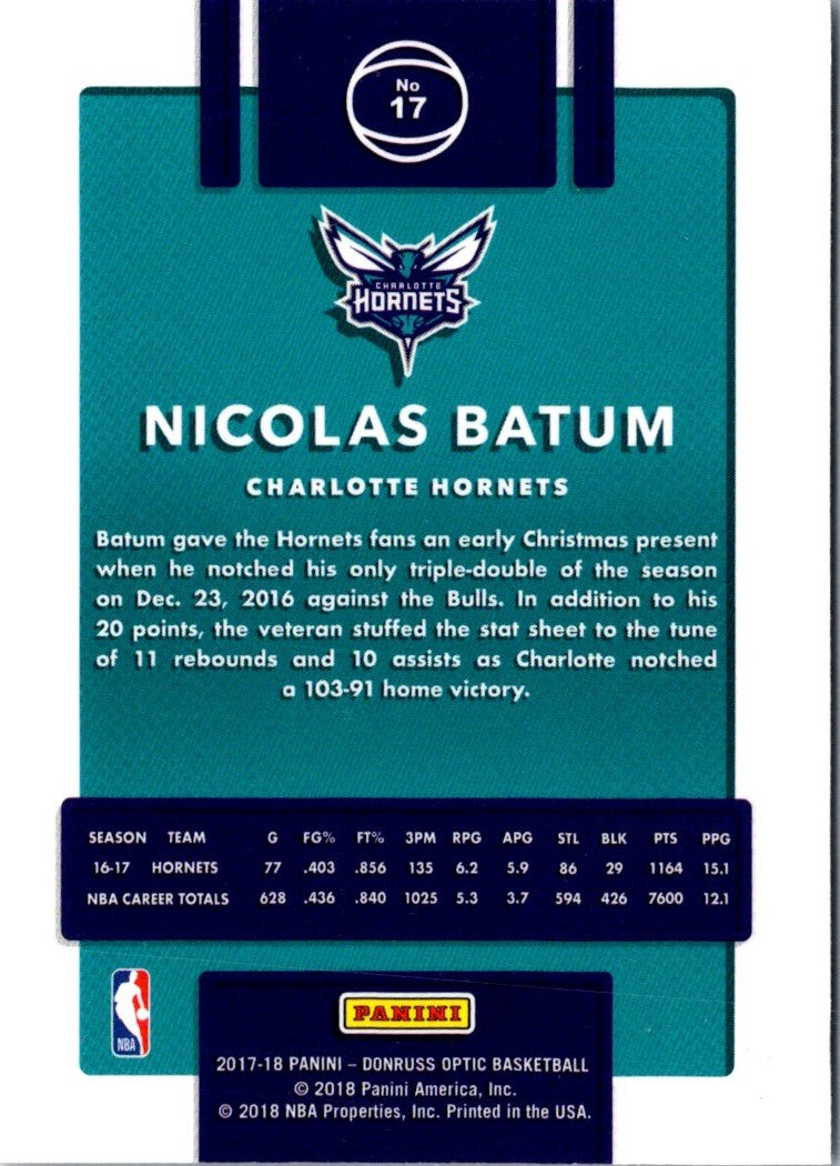 2017 Donruss Nicolas Batum