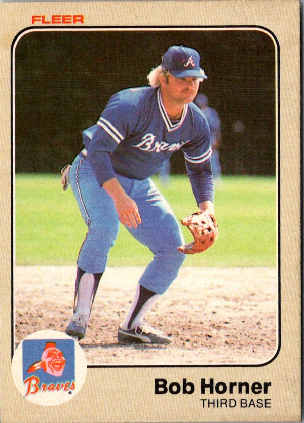 1983 Fleer Bob Horner #138