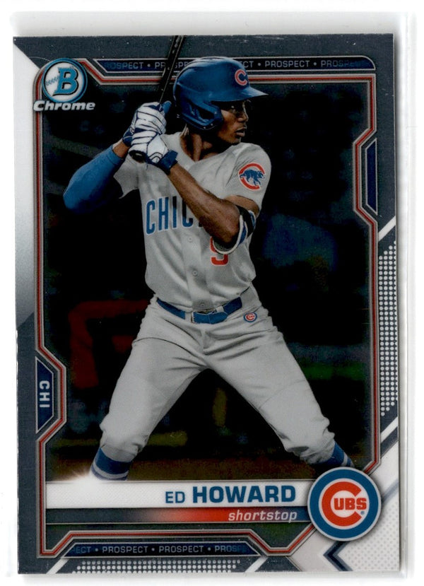 2021 Bowman Chrome Prospects Ed Howard #BCP-221