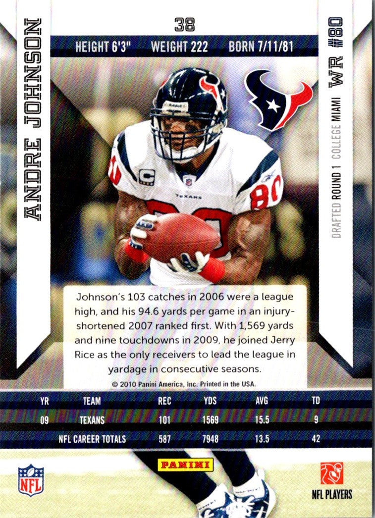 2010 Panini Absolute Memorabilia Andre Johnson