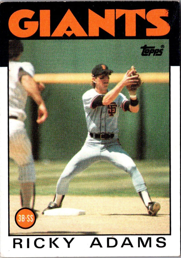 1986 Topps Ricky Adams #153