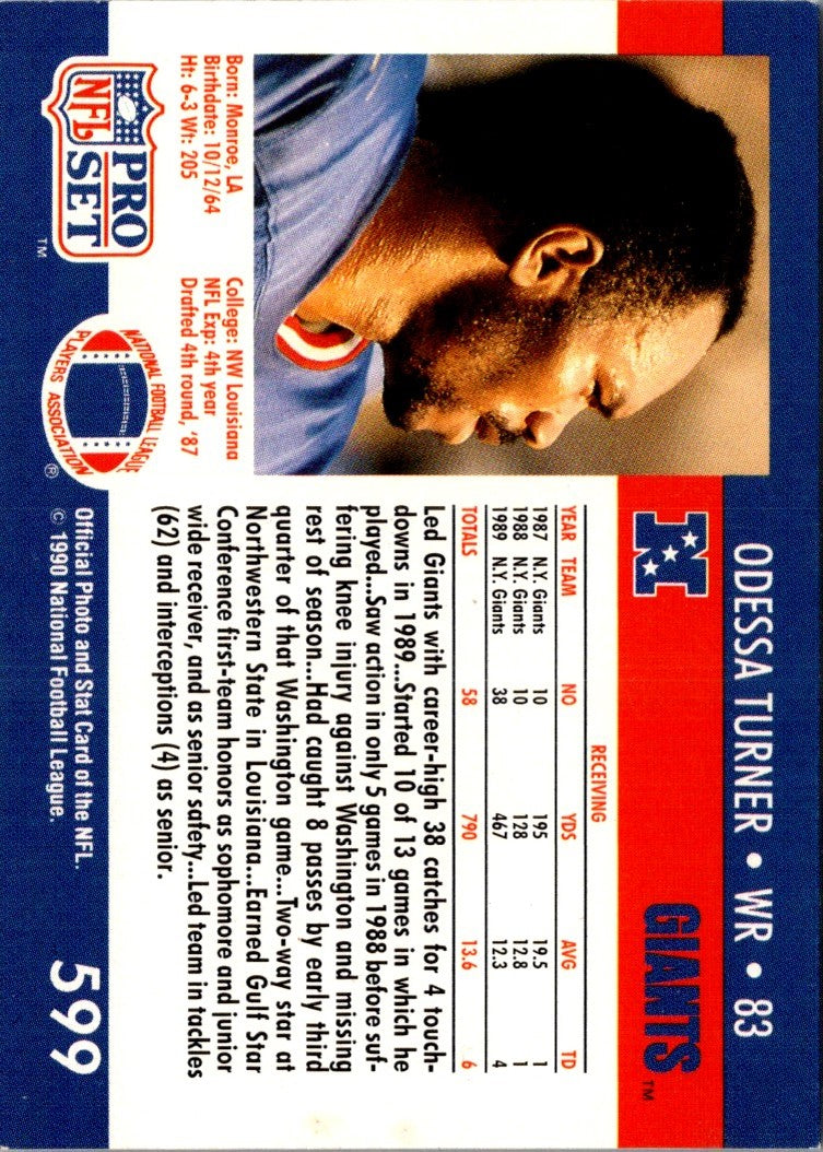 1990 Pro Set Odessa Turner