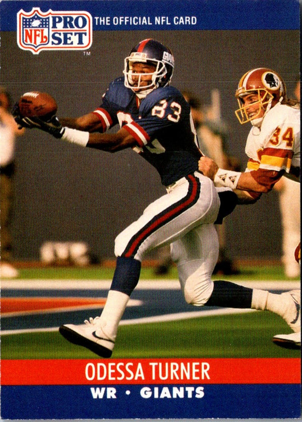 1990 Pro Set Odessa Turner #599 Rookie