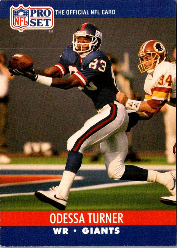 1990 Pro Set Odessa Turner #599 Rookie