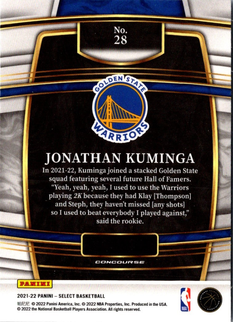 2022 Panini Prizm Sensational Signatures Jonathan Kuminga