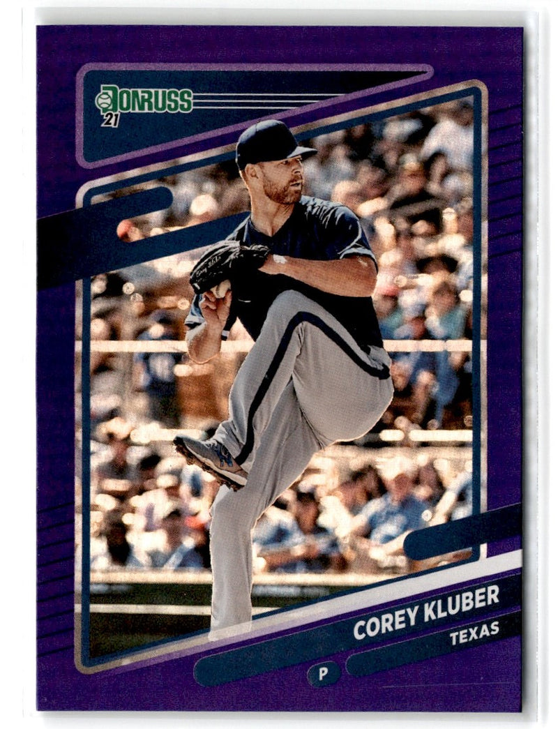 2021 Donruss Holo Blue Corey Kluber