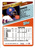 1993 Topps Wymon Henderson #421