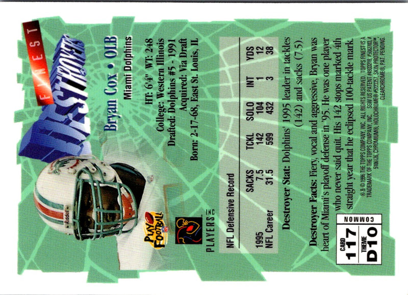 1996 Finest Bryan Cox