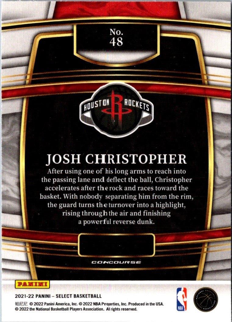 2021 Panini Select Josh Christopher