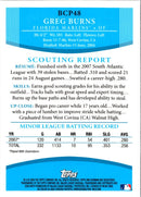 2008 Bowman Chrome Prospects Greg Burns