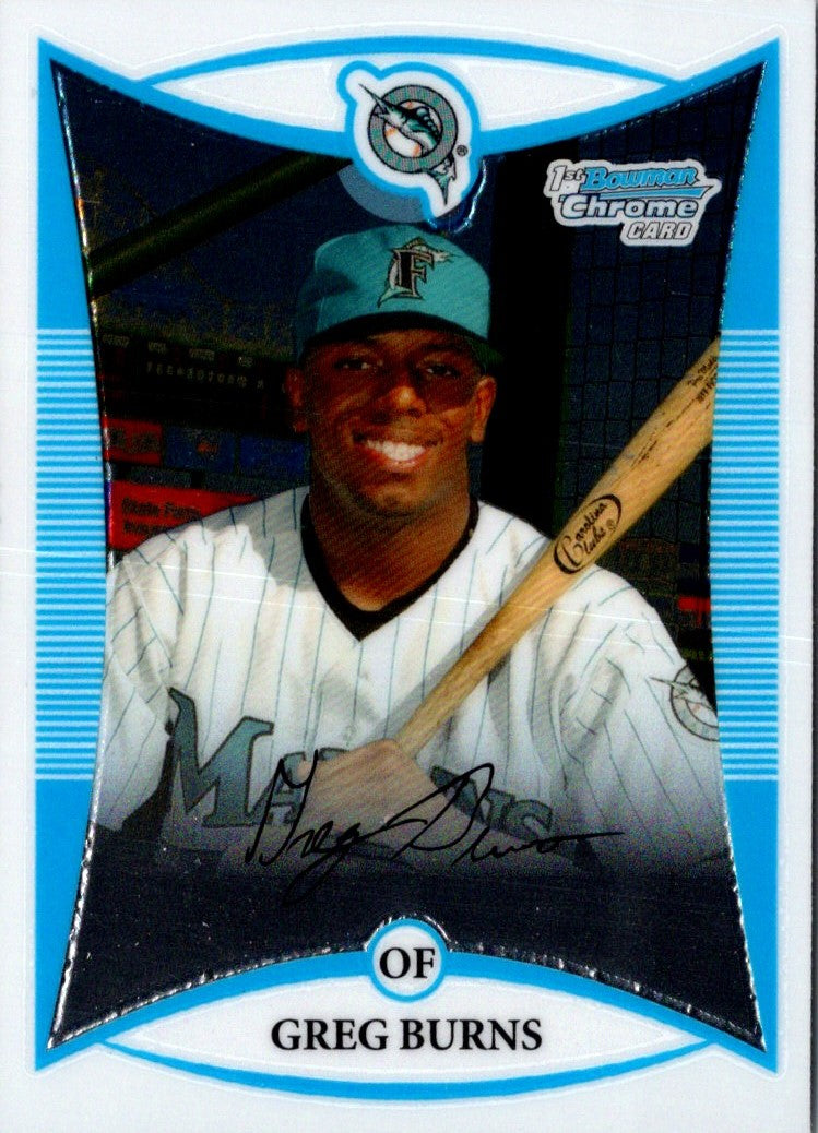 2008 Bowman Chrome Prospects Greg Burns