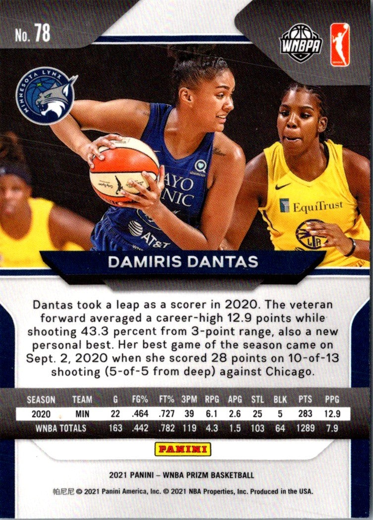 2021 Panini Prizm WNBA Damiris Dantas