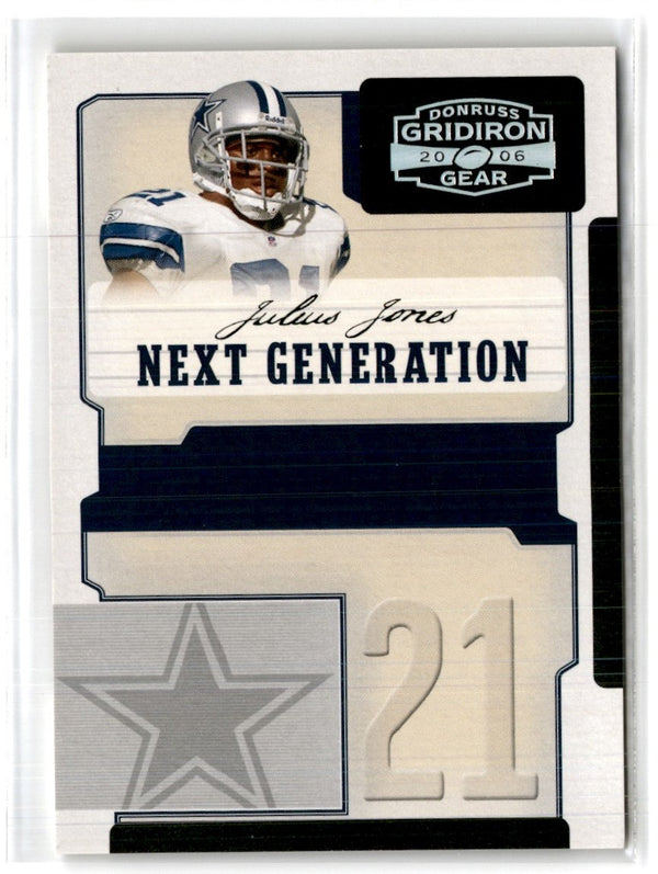 2006 Donruss Gridiron Gear Next Generation Red Julius Jones #NG-15