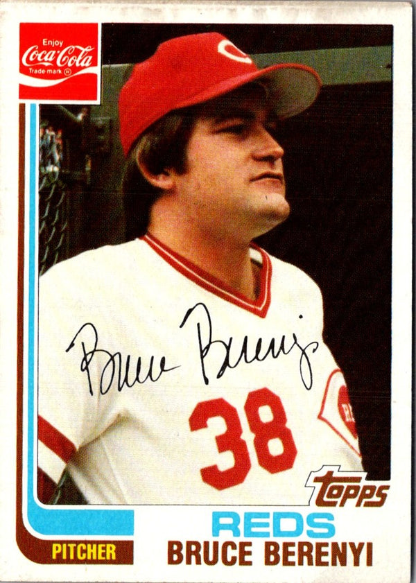 1982 Topps Coca-Cola Cincinnati Reds Bruce Berenyi #2