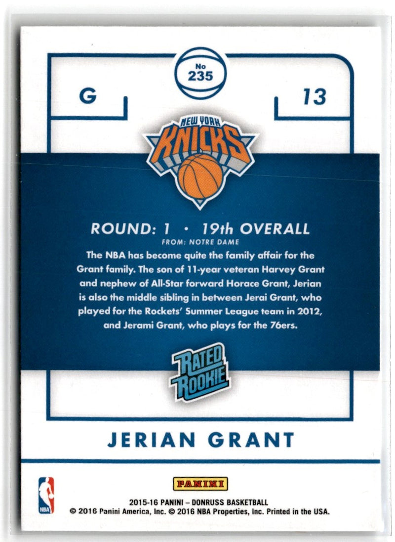 2015 Donruss Jerian Grant