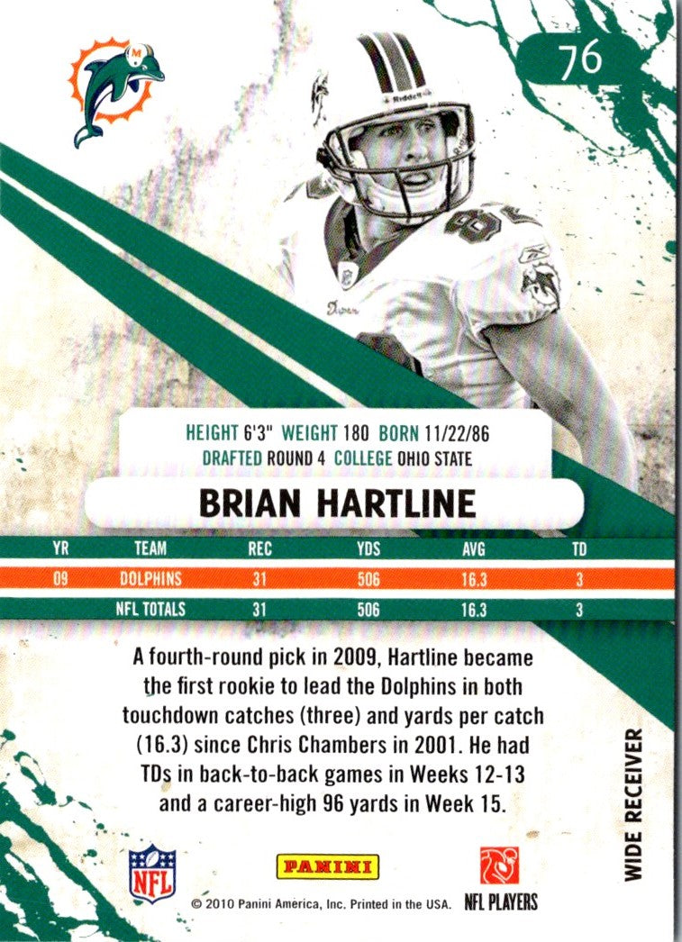 2010 Panini Rookies & Stars Brian Hartline