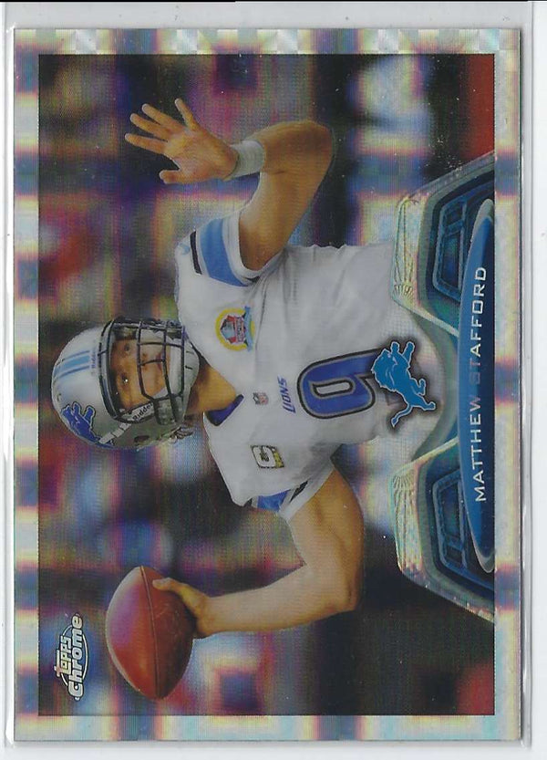 2010 Topps Chrome Matthew Stafford #140