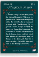 1992 Studio Heritage Jeff Bagwell #BC-12