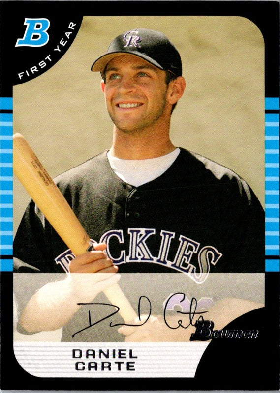 2005 Bowman Draft Picks & Prospects Gold Daniel Carte #BDP120