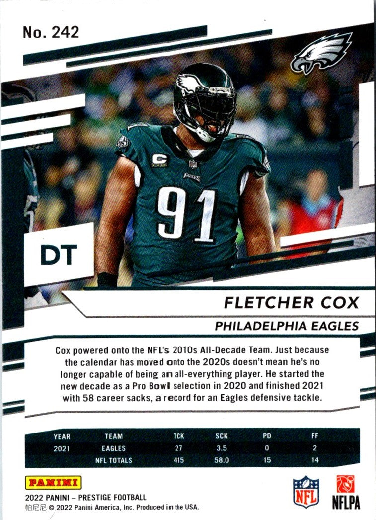 2022 Panini Prestige Fletcher Cox