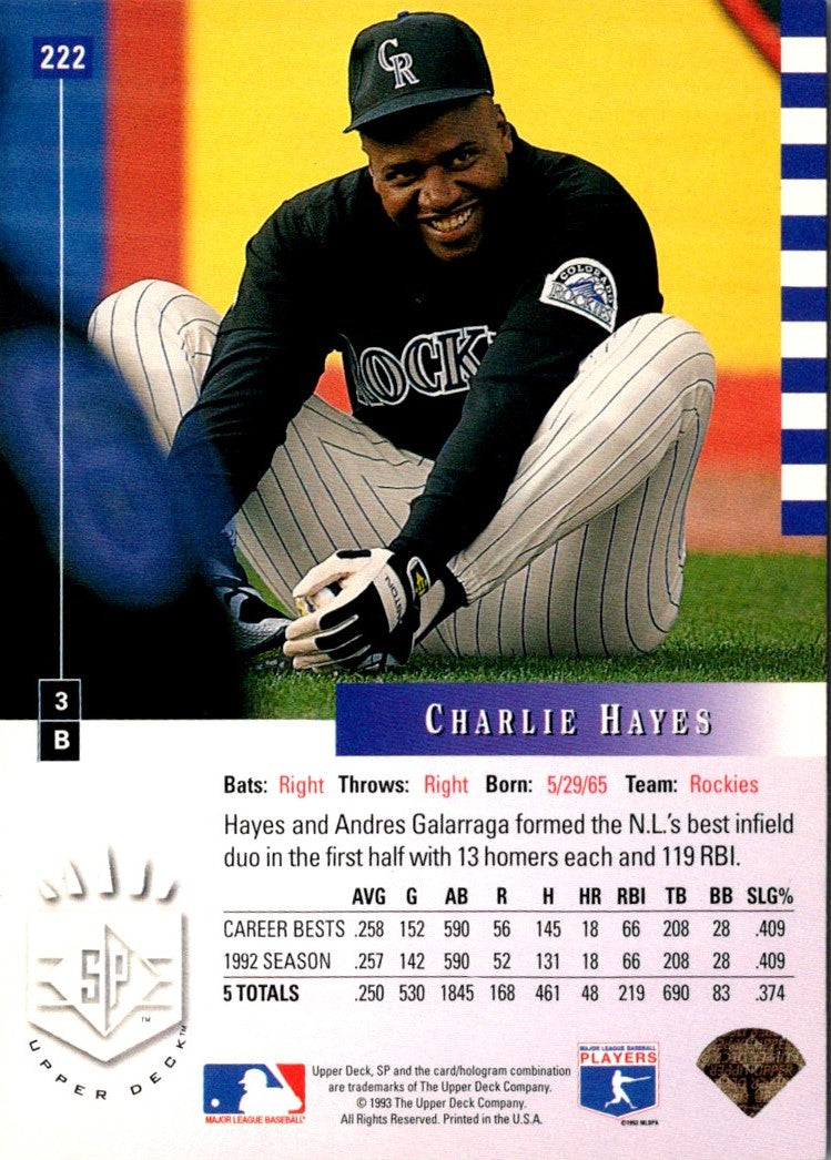 1993 SP Charlie Hayes