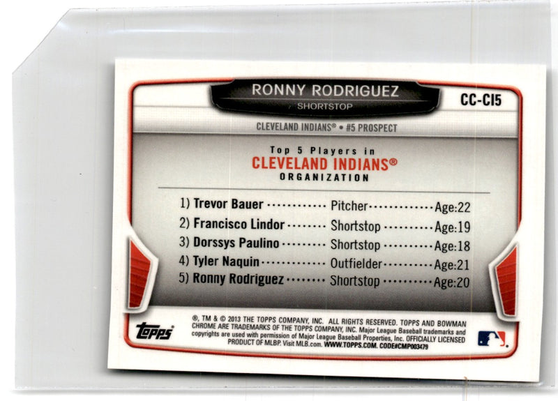 2013 Bowman Chrome Prospects Ronny Rodriguez