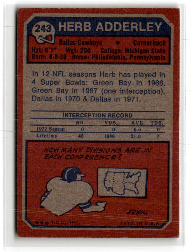 1973 Topps Herb Adderley