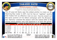 2011 Topps Update Takashi Saito #US216