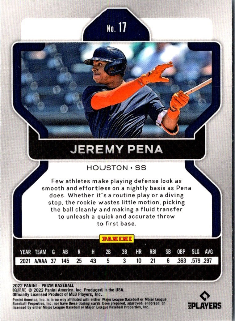 2022 Panini Prizm Jeremy Pena