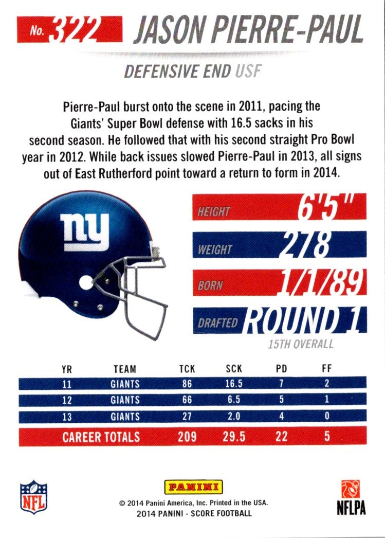 2014 Score Jason Pierre-Paul