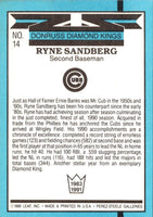 1991 Donruss Super Diamond Kings Ryne Sandberg #14