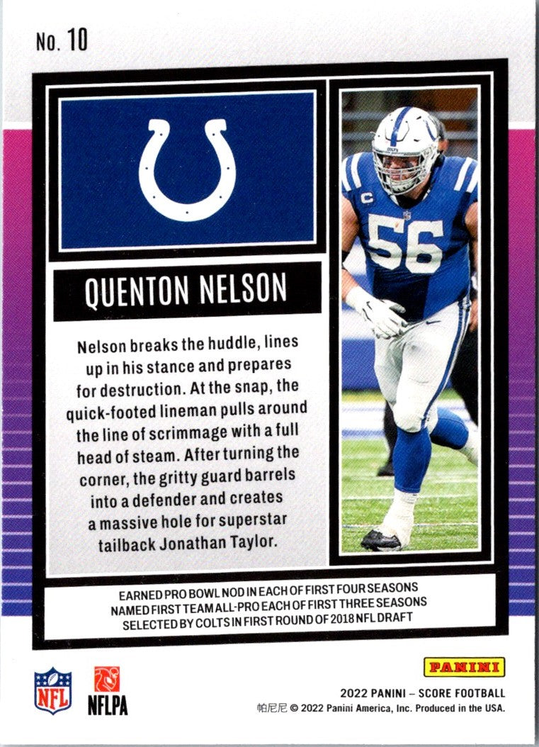 2022 Score Quenton Nelson