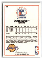1989 Hoops All-Star Panels Perforated James Worthy #219
