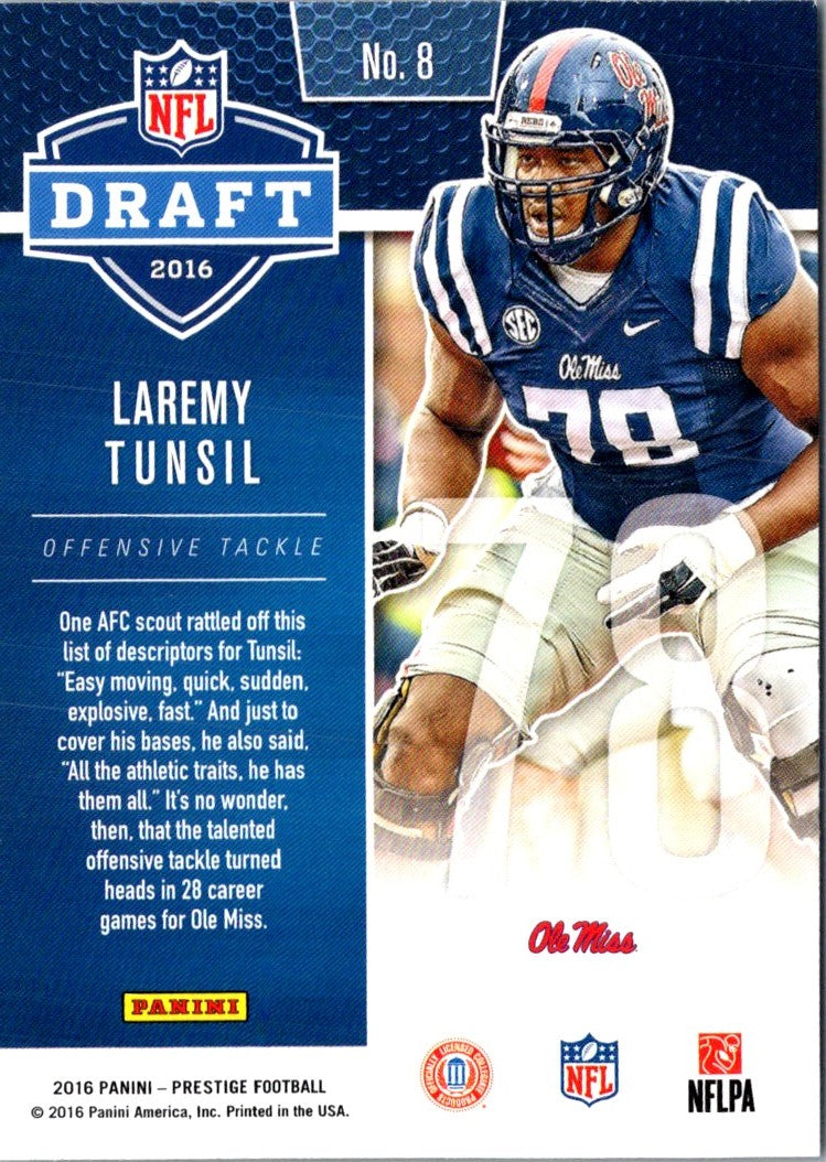 2016 Panini Prestige Draft Big Board Laremy Tunsil