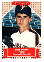 1991 ProCards Tomorrow's Heroes Brian Warren #67