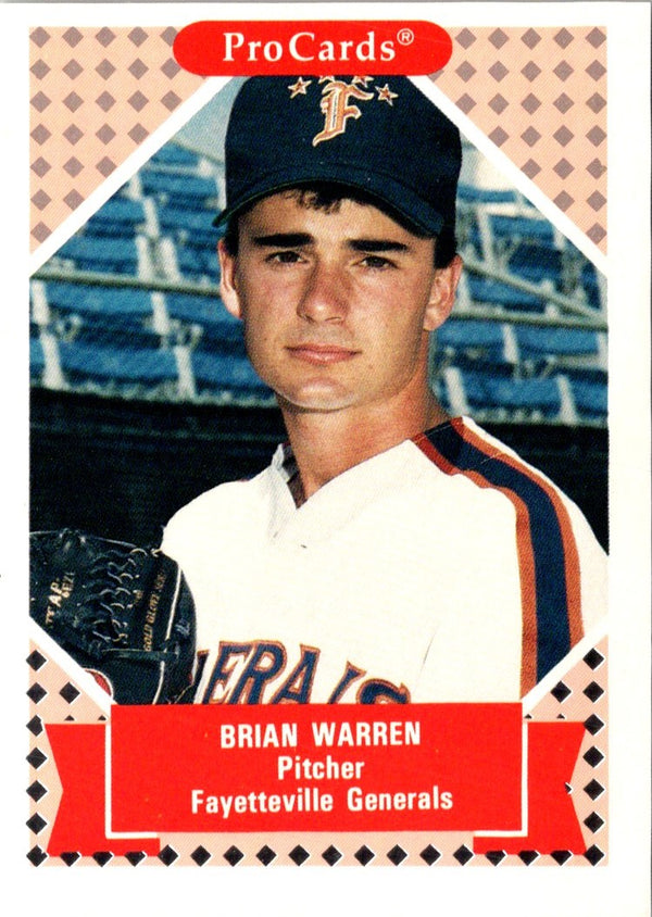 1991 ProCards Tomorrow's Heroes Brian Warren #67