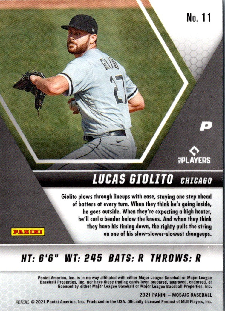 2021 Panini Mosaic Lucas Giolito