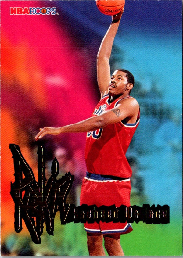 1995 Hoops Rasheed Wallace #290 Rookie