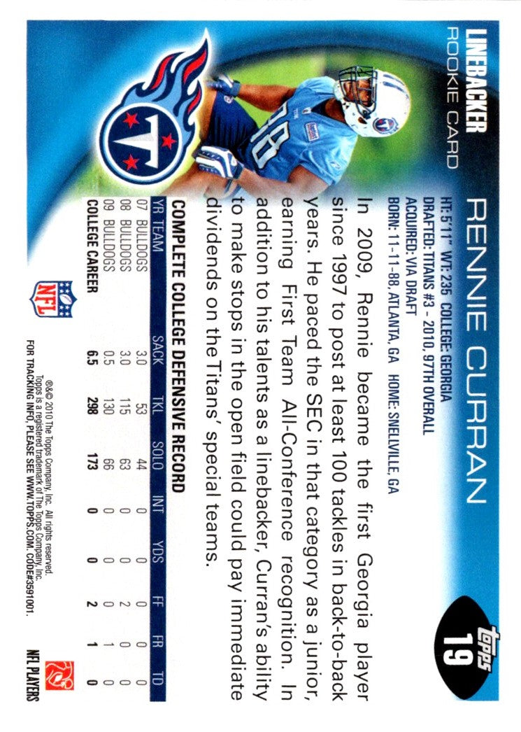 2010 Topps Rennie Curran