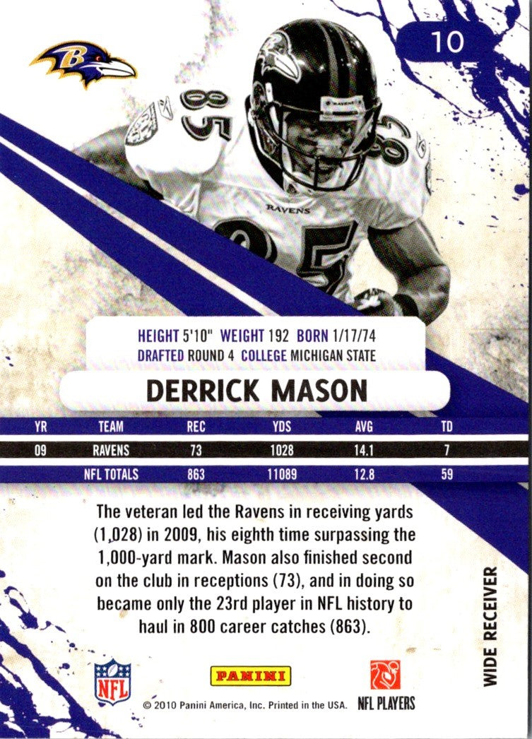 2010 Panini Rookies & Stars Derrick Mason