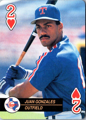 1992 U.S. Playing Card Co. Baseball Aces Juan Gonzalez #2