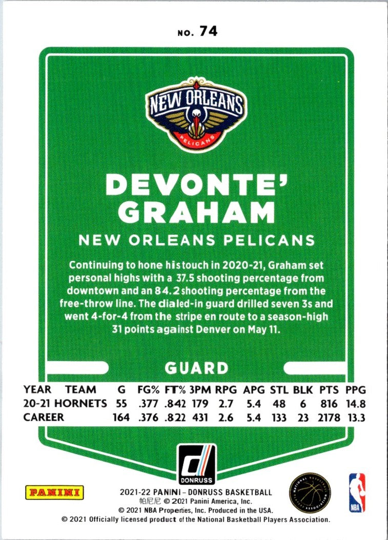 2021 Donruss Devonte' Graham